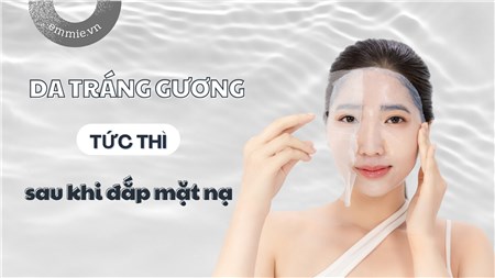 Da Tráng Gương Tức Thì Với 8 Loại HA Từ Mặt Nạ Emmié Deep Hydrating & Whitening Bio-Cellulose Mask